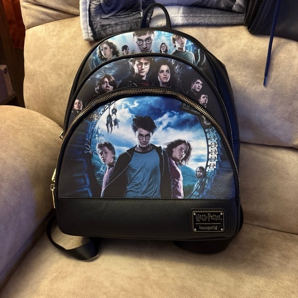 Loungefly Harry Potter Black and Blue Backpack - Picture 1 of 4